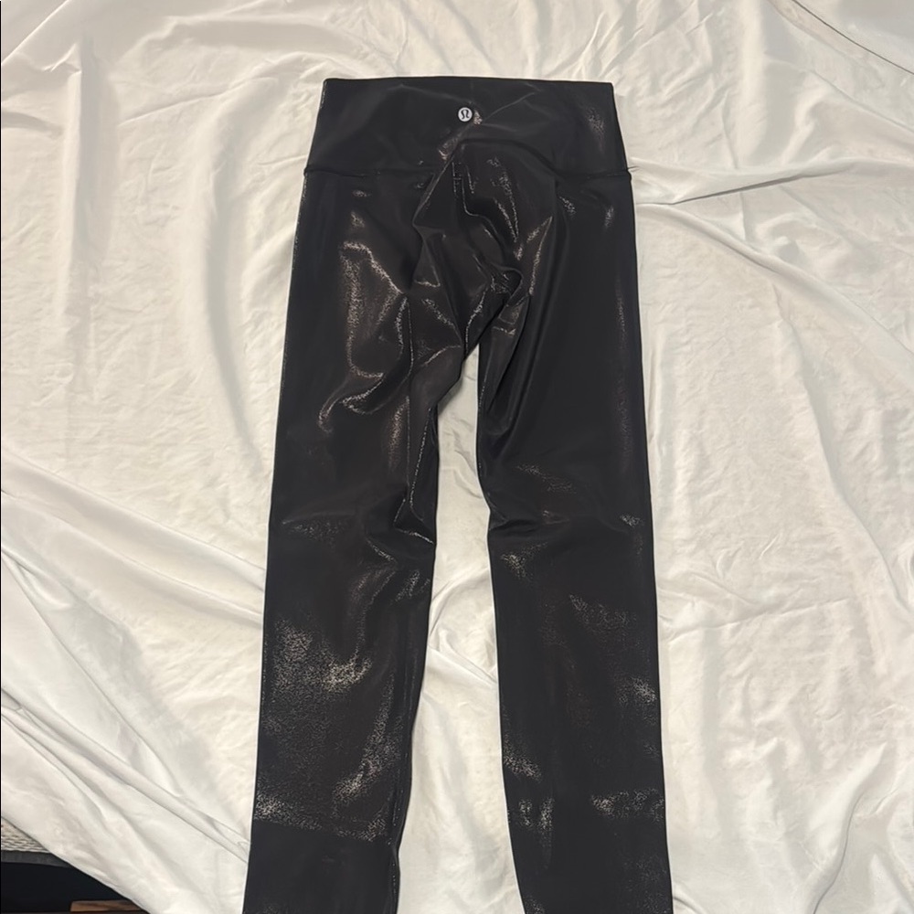 lululemon athletica Black Shiny Leggings